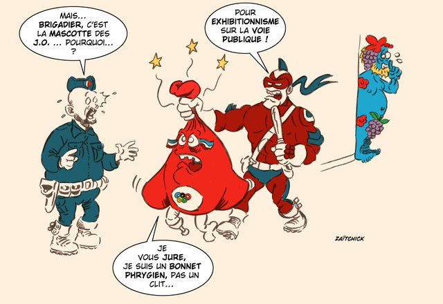 Le Brigadier veille aux bonnes mœurs.