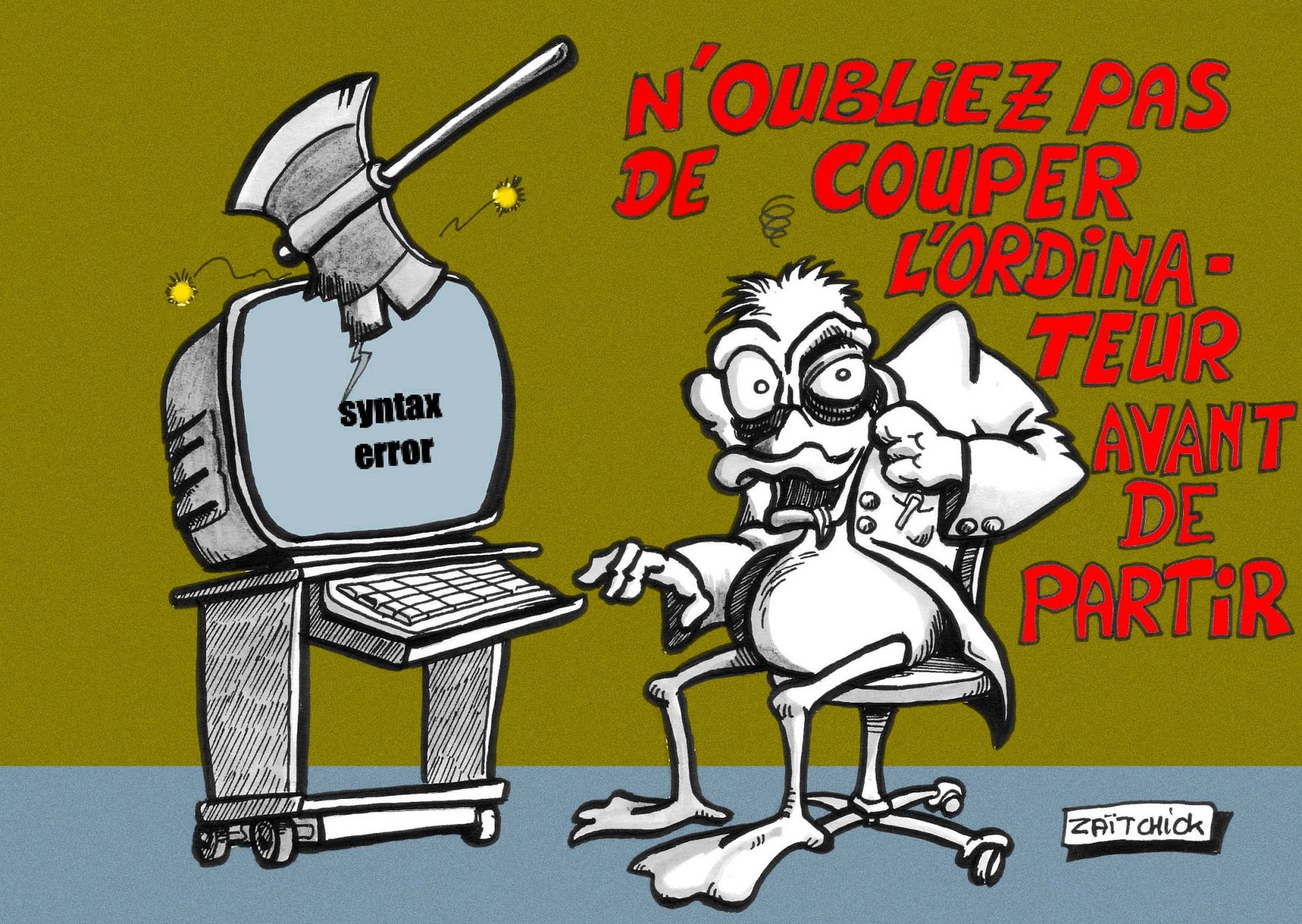 Message à caractère... informatique.