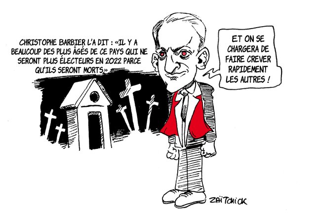 L'homme qui rit dans les cimetières.