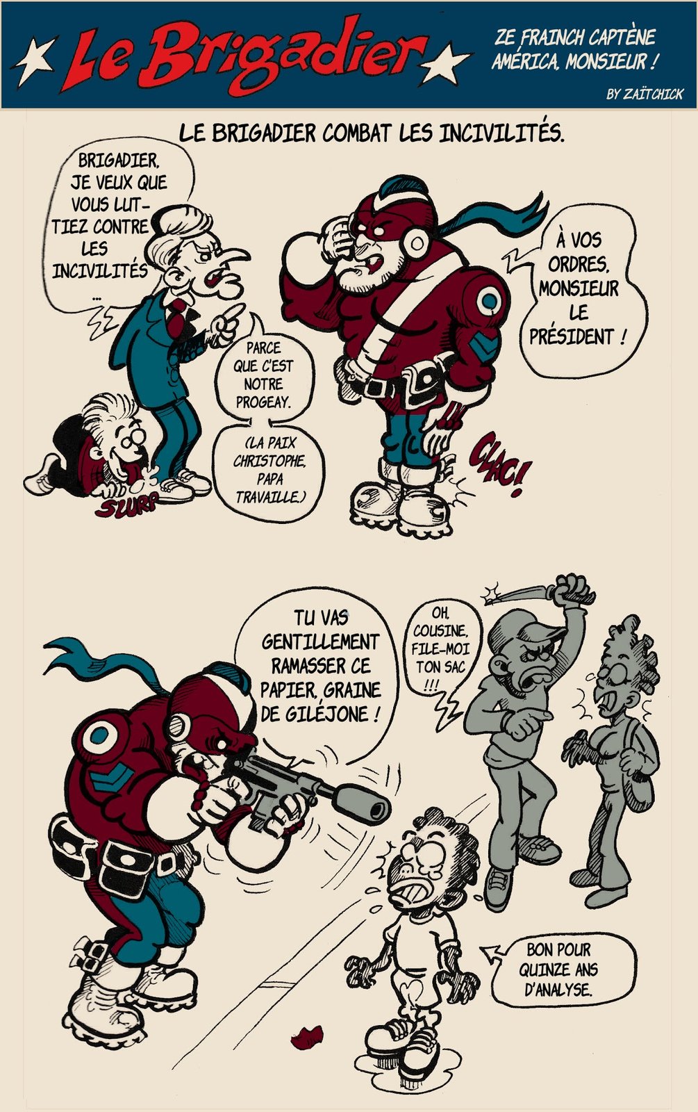 Le Brigadier combat les incivilités