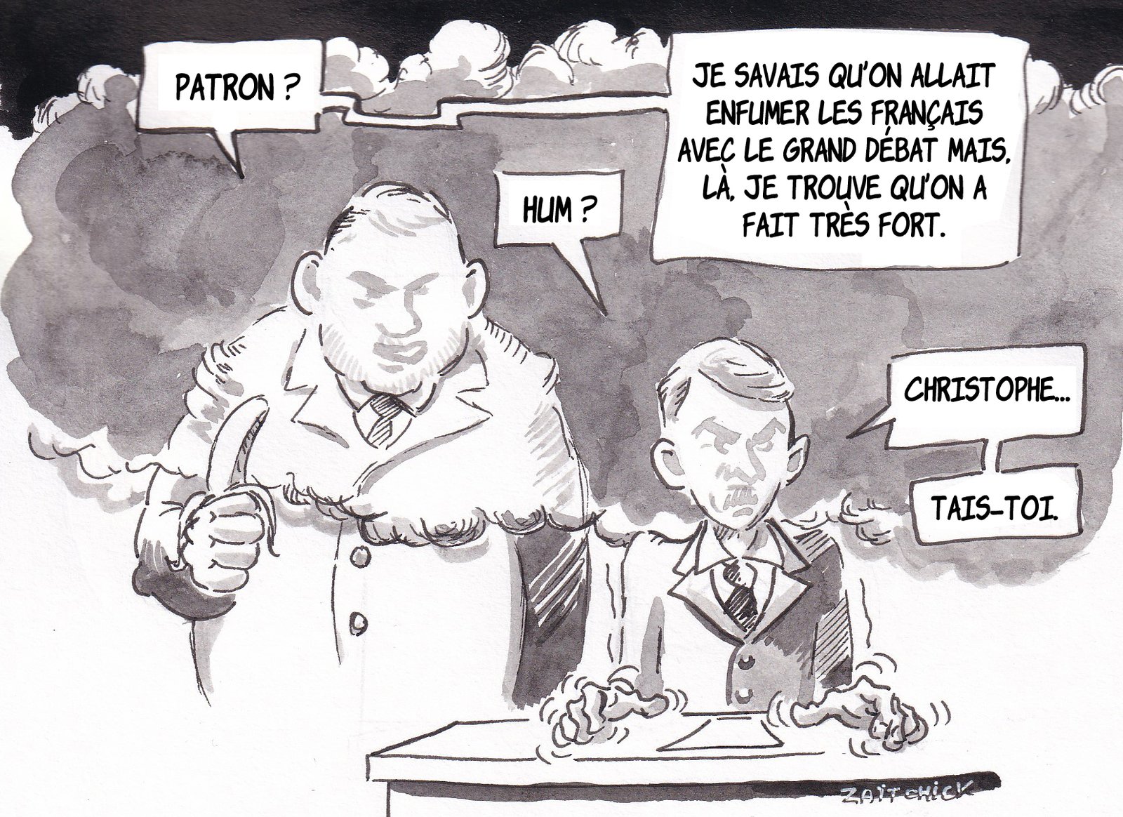 Grand débat et gros bide.