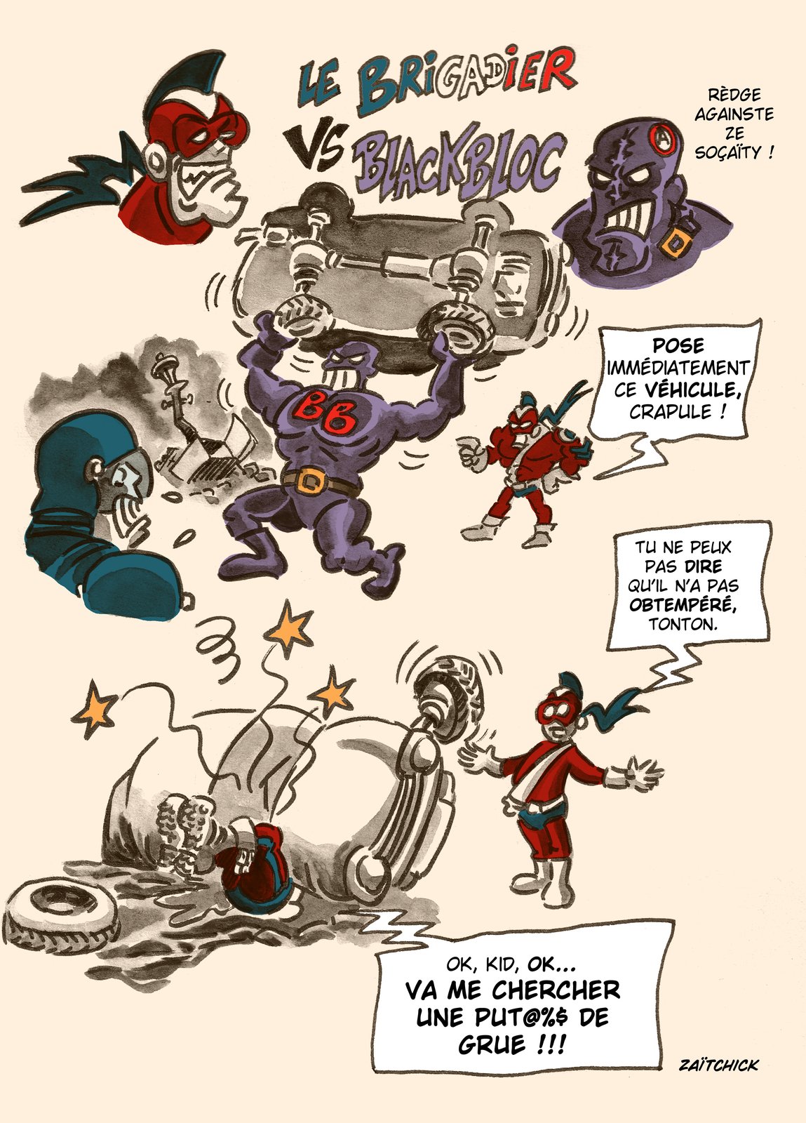 Le Brigadier contre les Black Blocs