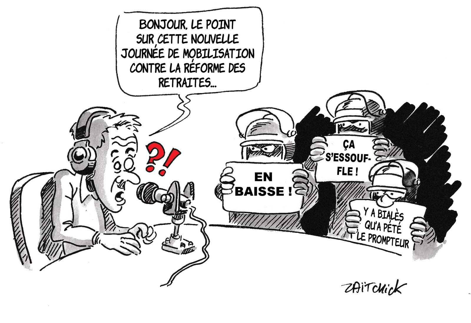 La grève de la peur...