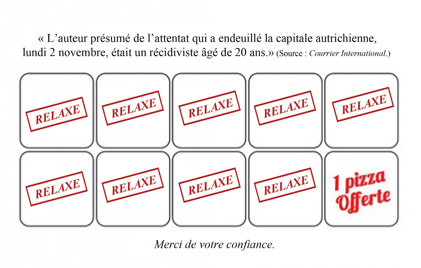 Merci de votre fidélité