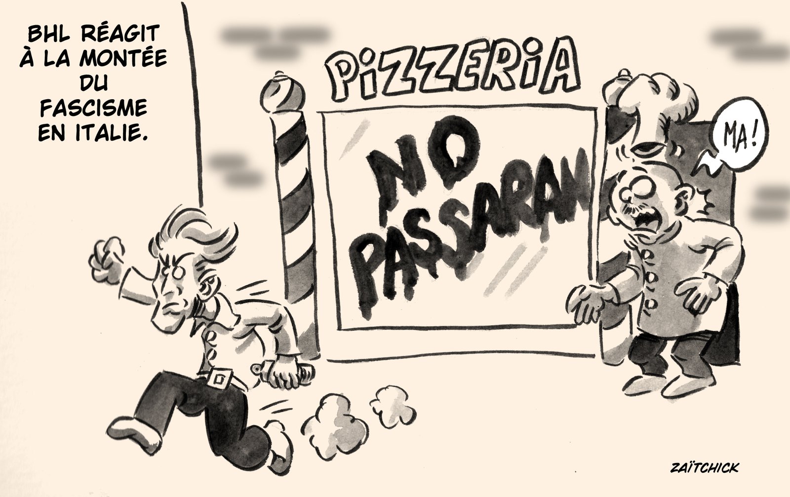 Chemise blanche contre chemise noire