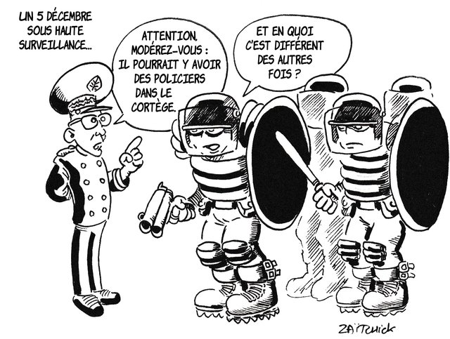 Une manifestation très policée...