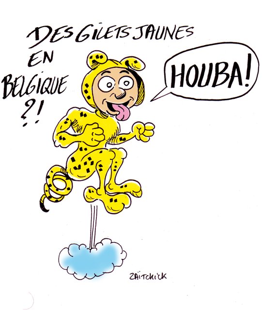 Sur le drapeau belge, y a aussi du jaune.