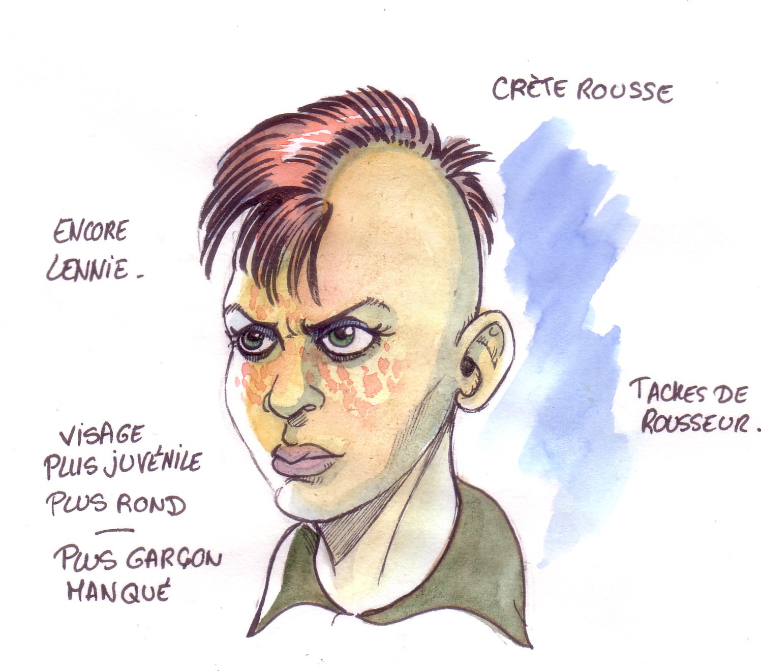 Quelques gribouilles : encore Lennie.