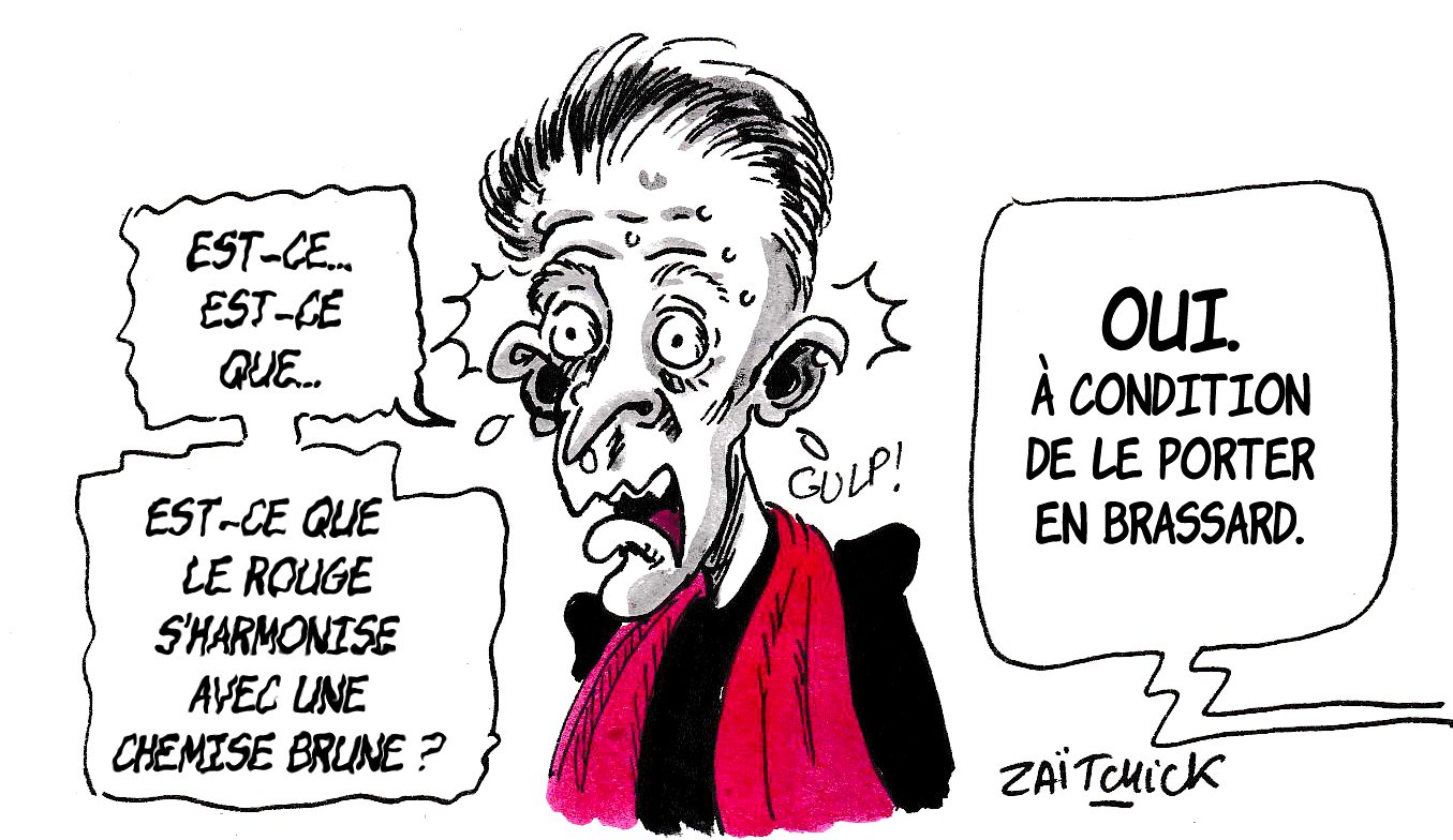 Retournement de veste (brune)...