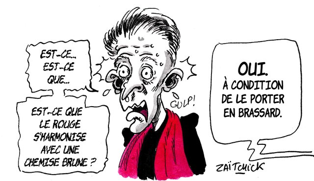 Retournement de veste (brune)...