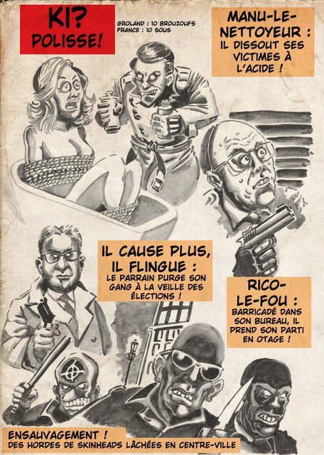 Du sang à la une dans le caniveau