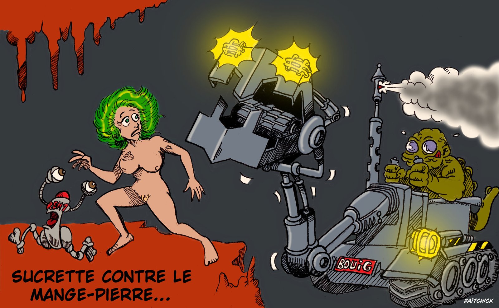 Sucrette contre le Mange-Pierre