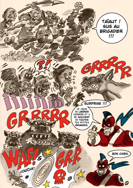 Le Brigadier aux enfers, planche 9