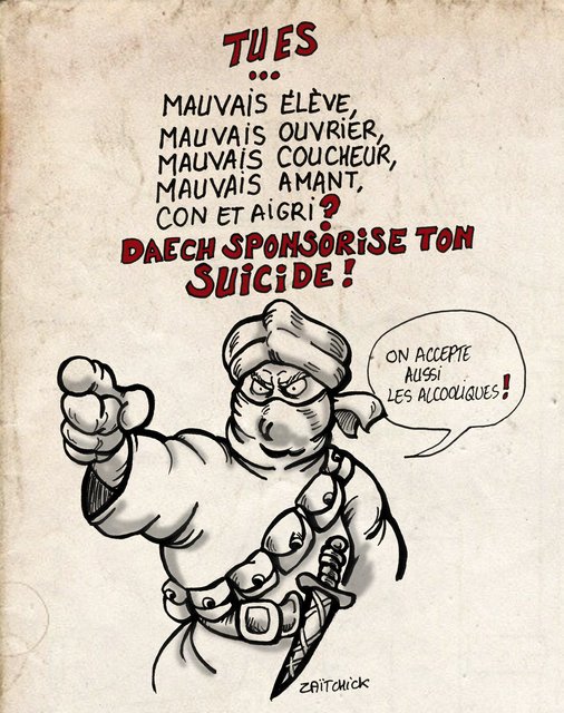 Daech lave plus blanc...