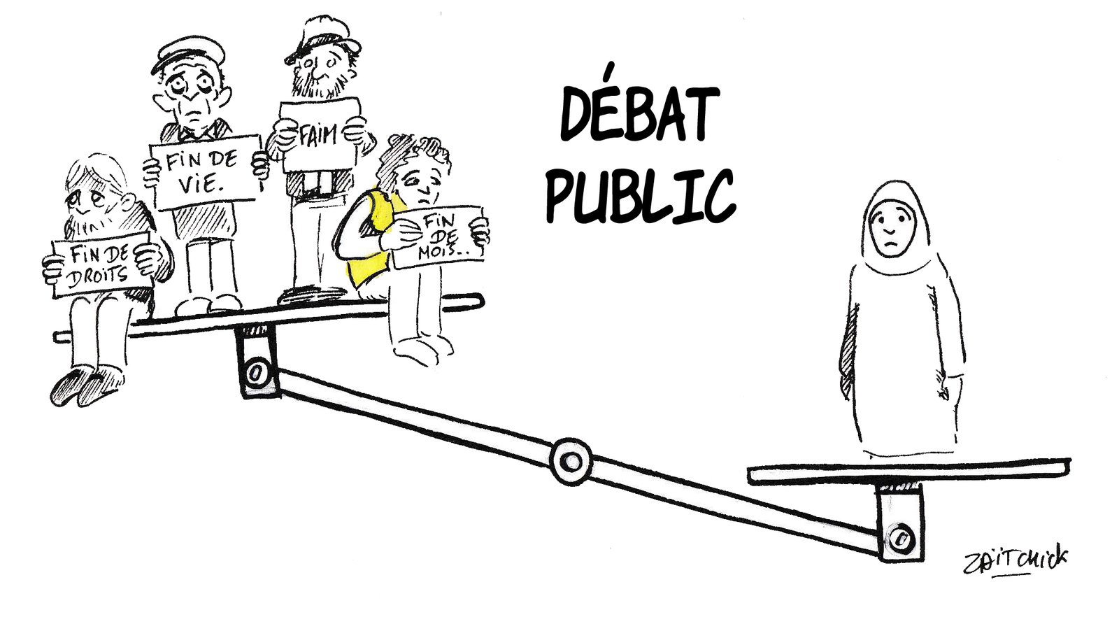 Le voile sur la réalité.