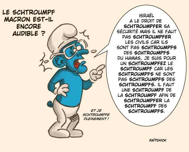 Il a bien schtroumpfé !