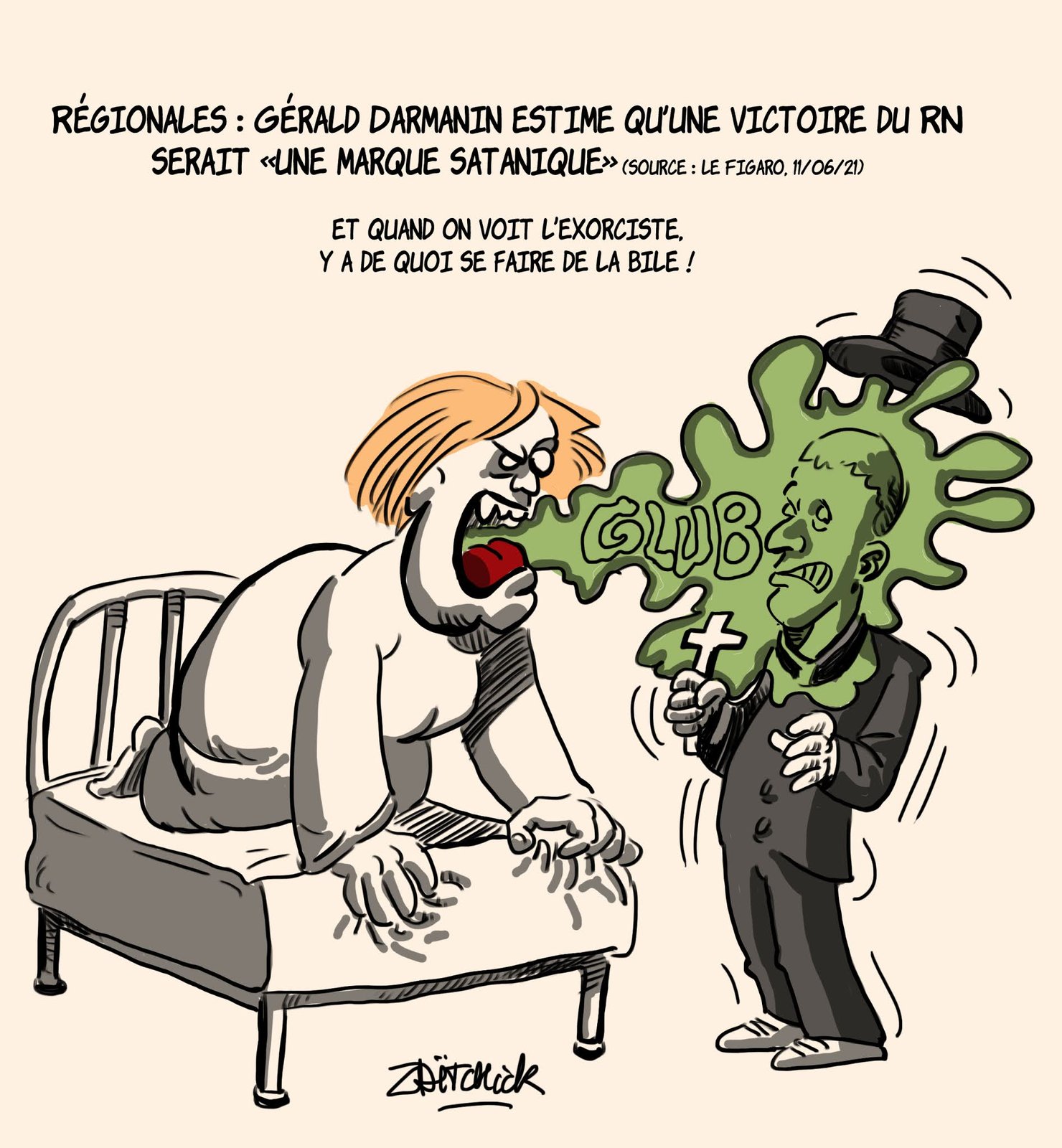 Satan... bouche un coin.