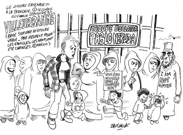 "Vivons ensemble... mais pas au même endroit" (la gÔche)