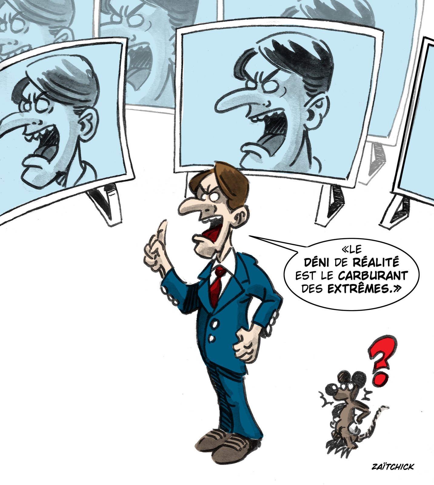 Macron dans le déni