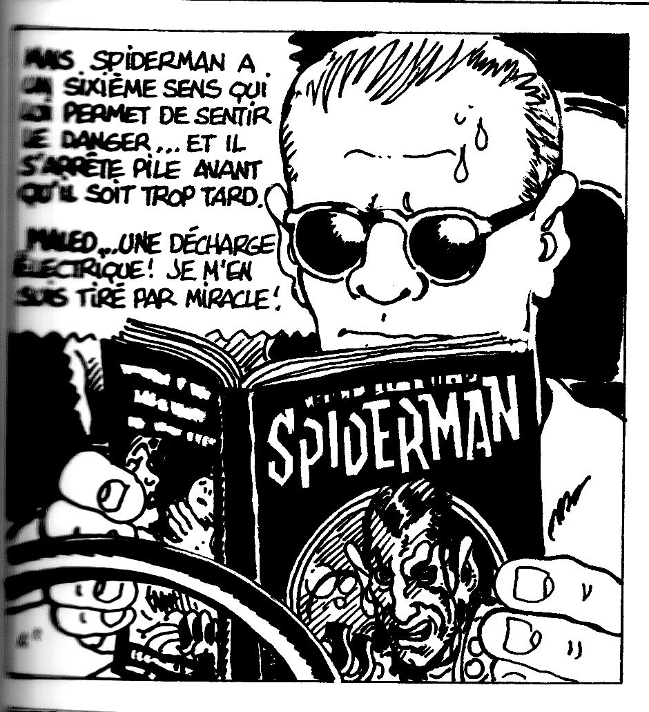 Petit Bleu contre Homme Noir