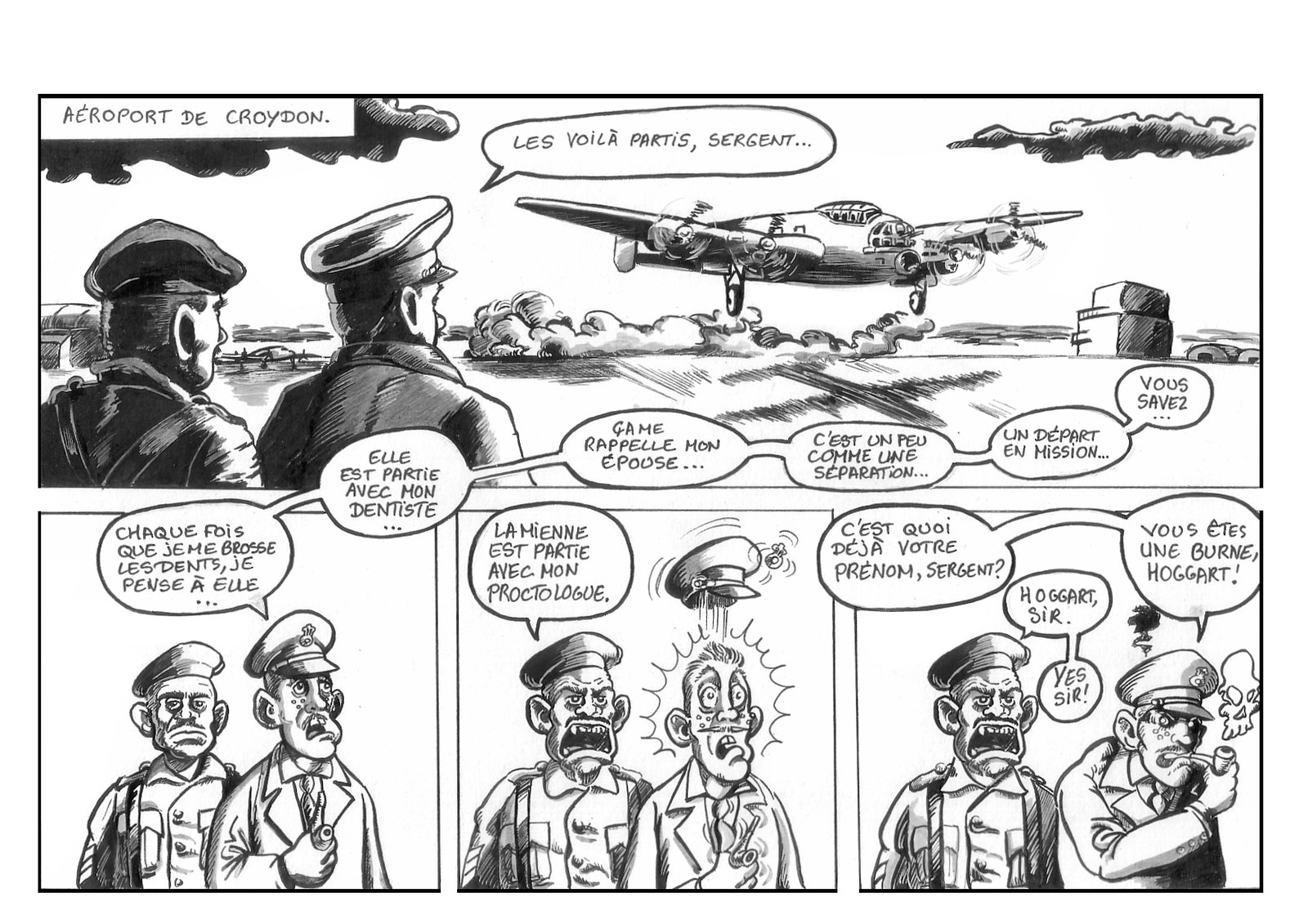 Commando Blitz en noir et blanc