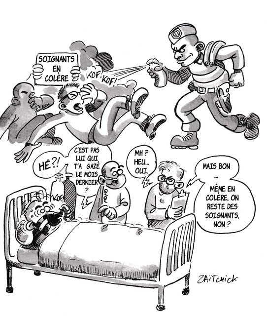 En première ligne...