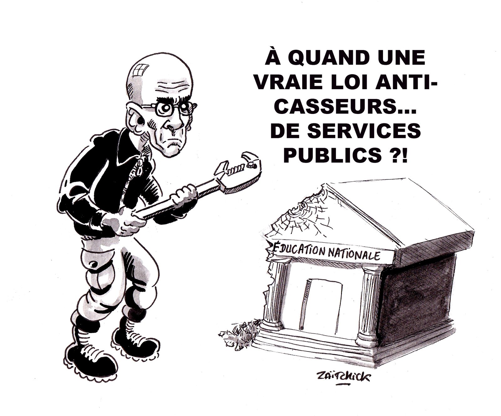 Le ministre qui rêvait d'un bidon d'essence et d'une allumette.