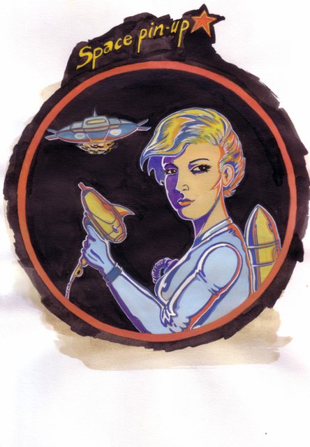 Space pin-up