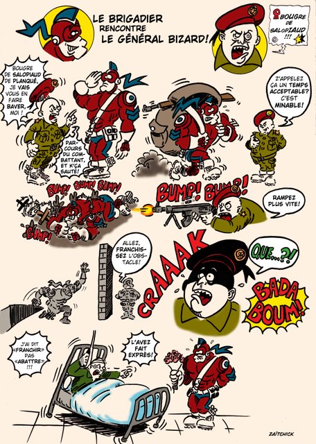 Le Brigadier rencontre le général Bizard