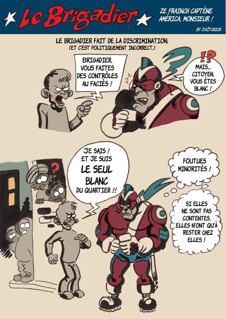 Le Brigadier fait du contrôle au faciès