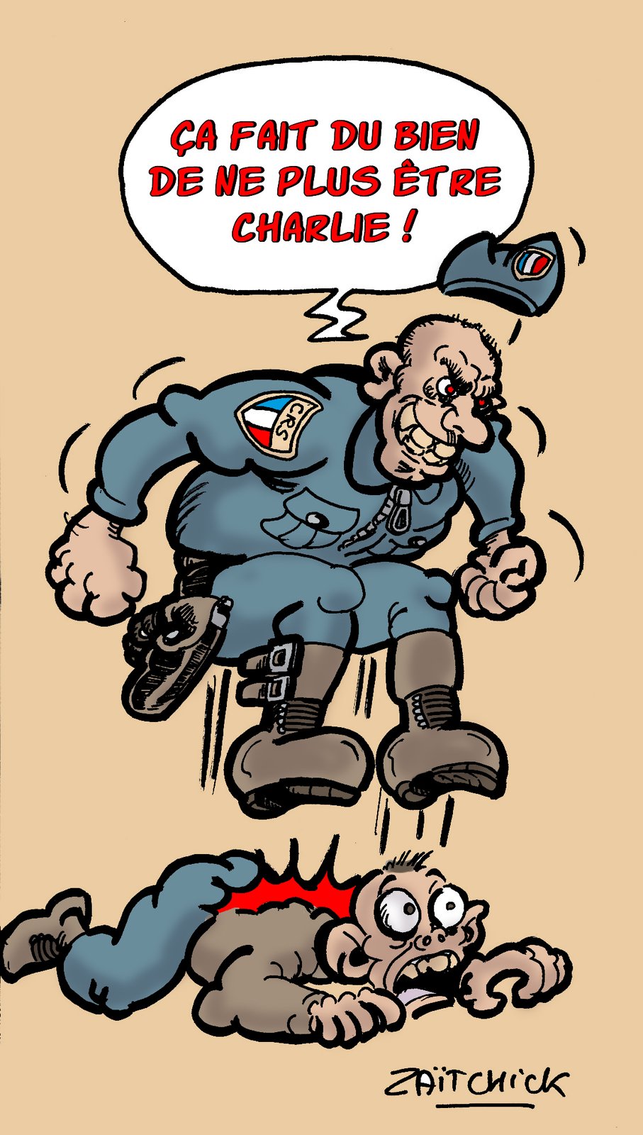 La répression, c'est mieux en couleurs. (J.-B. Bokassa)