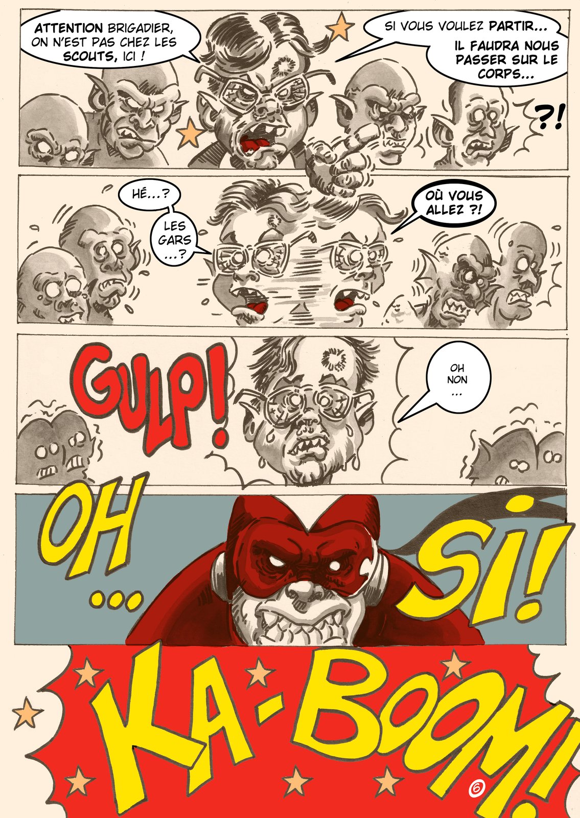 Le Brigadier aux enfers, planche 6