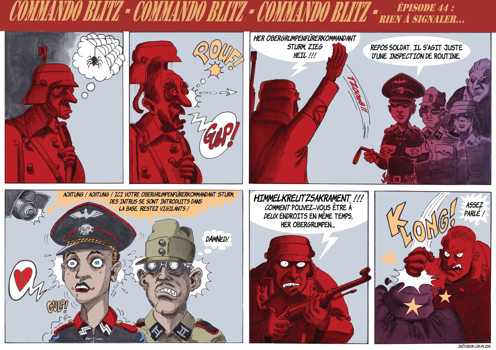 Commando Blitz, planche 22A : Rien à signaler...