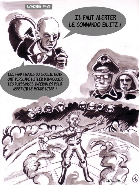 Commando Blitz, dans la gueule de l'Hadès, planche 1.