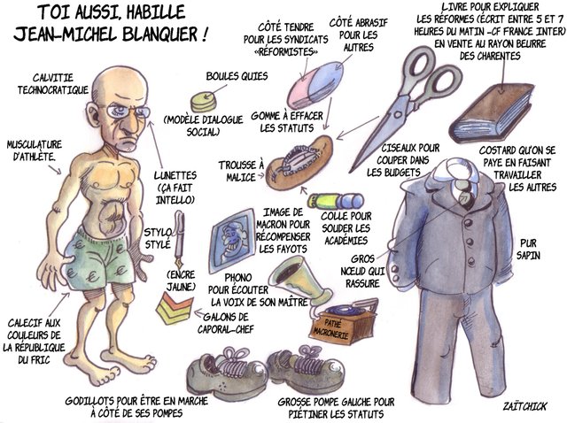 Zaïtchick taille un costard : comment est votre Blanquer ?