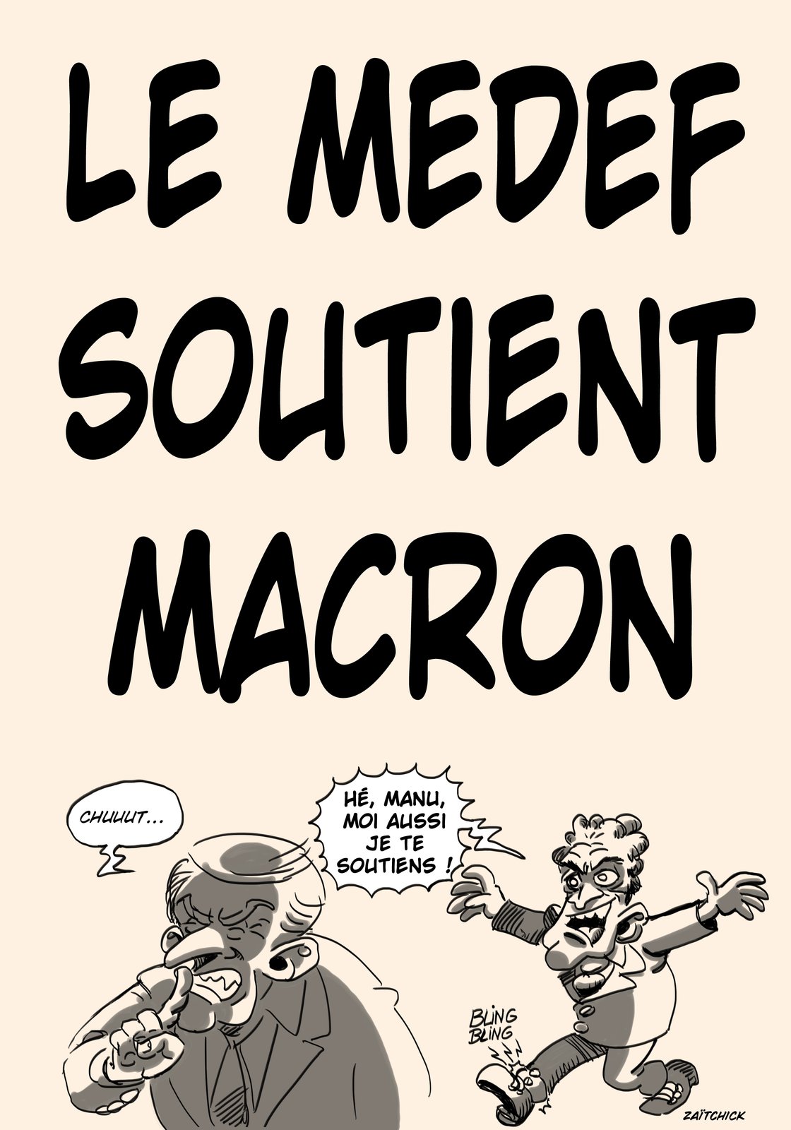 Macron n'assume pas