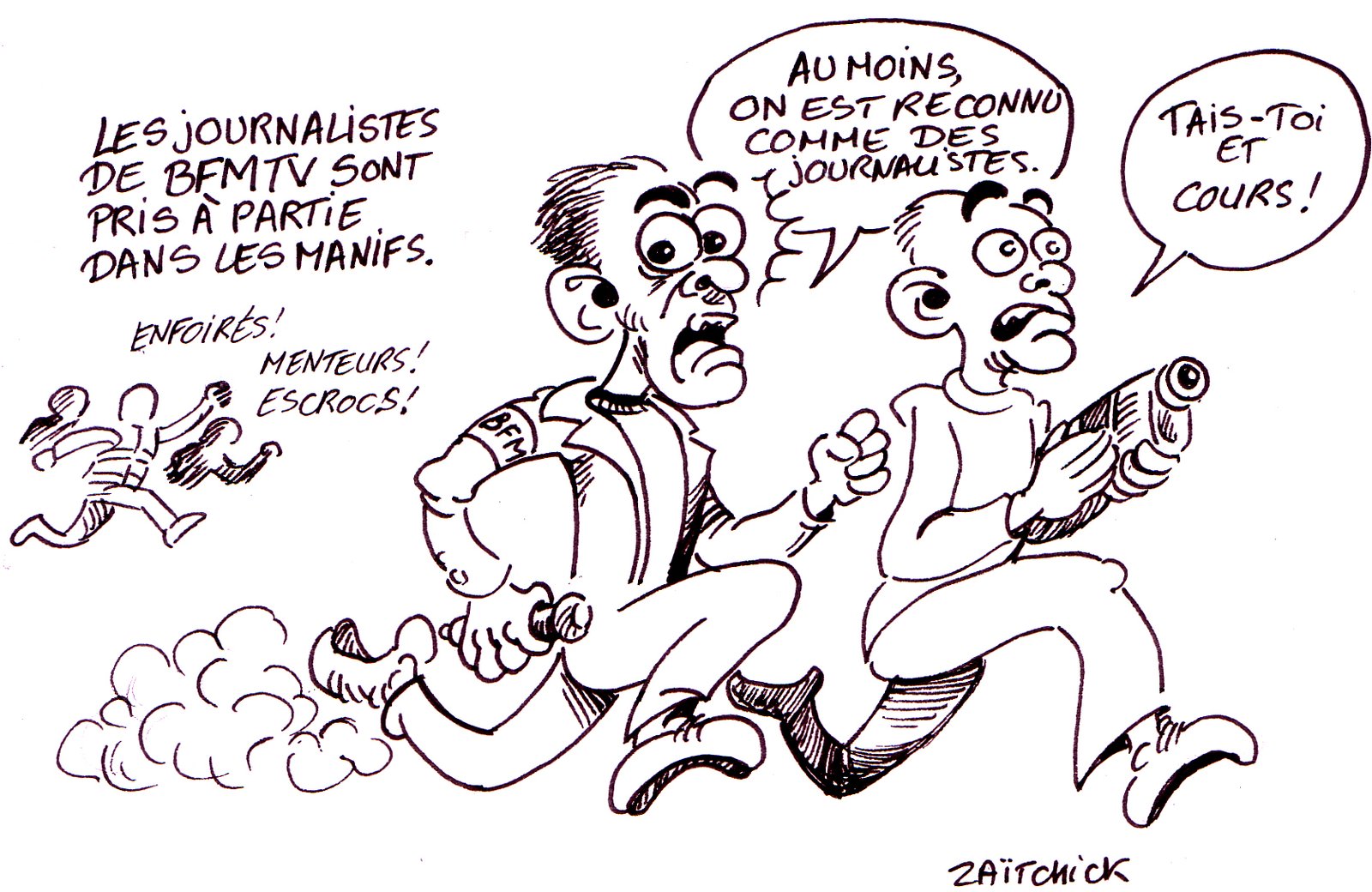 De la course à l'audience à la course dans la rue...