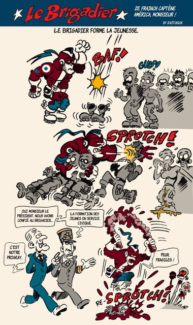 Le brigadier forme la jeunesse