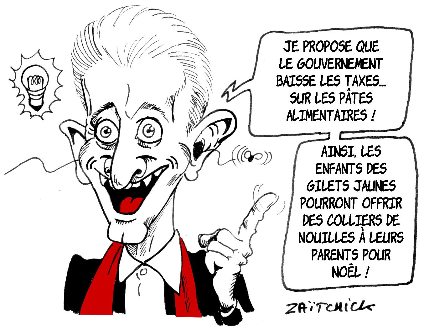 Barbier, l'écharpe rouge qui tache.