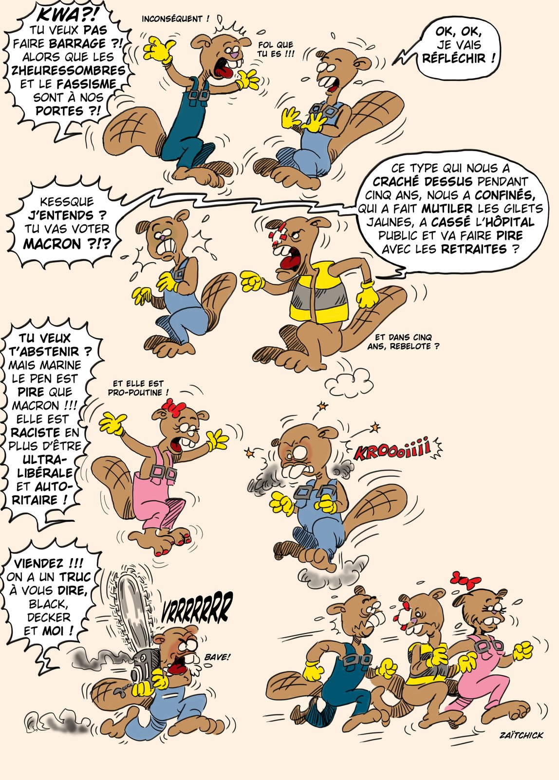 Castors sous pression