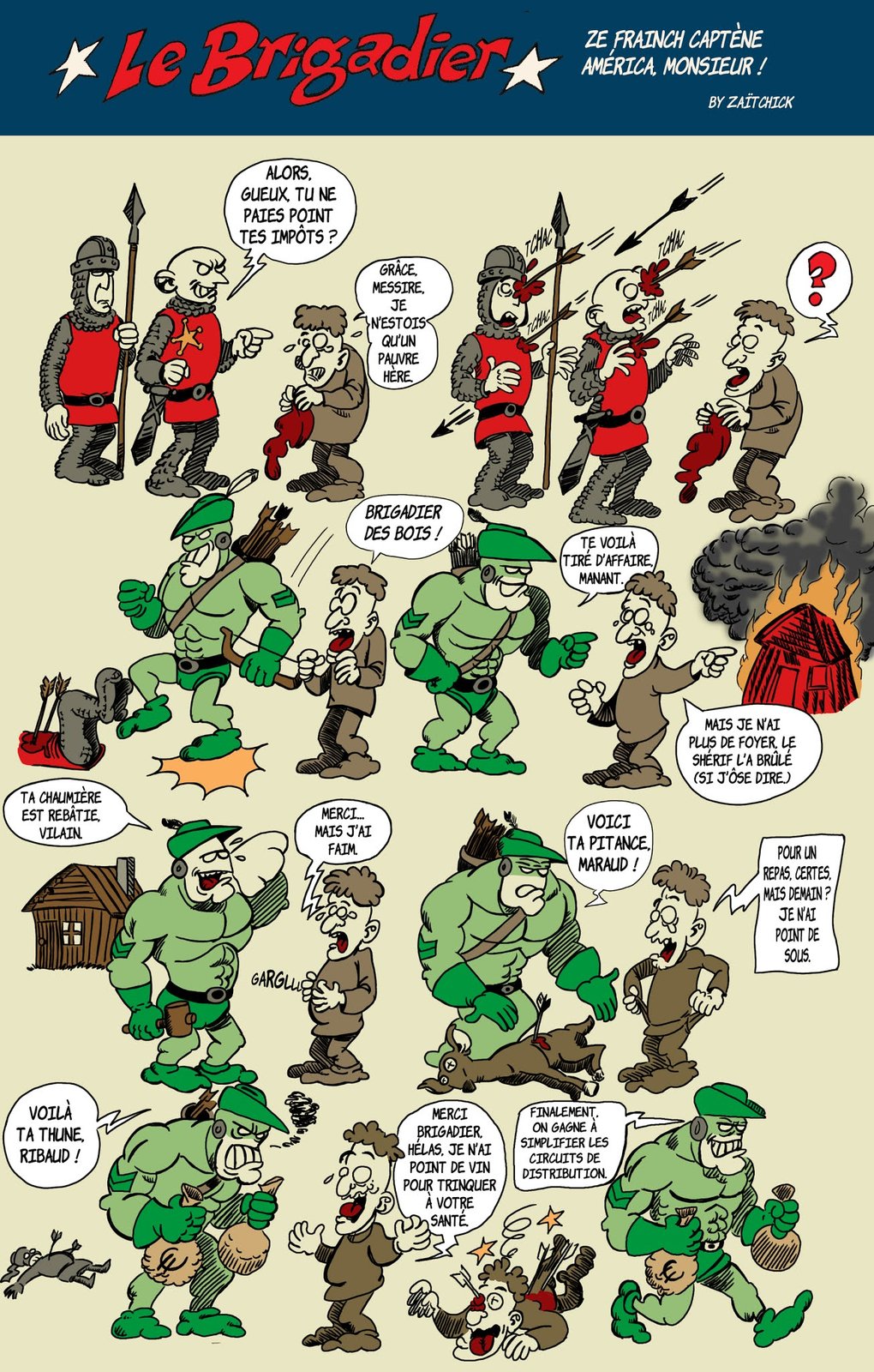 Le Brigadier répartit les richesses